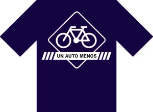 Playera Un auto menos_marino