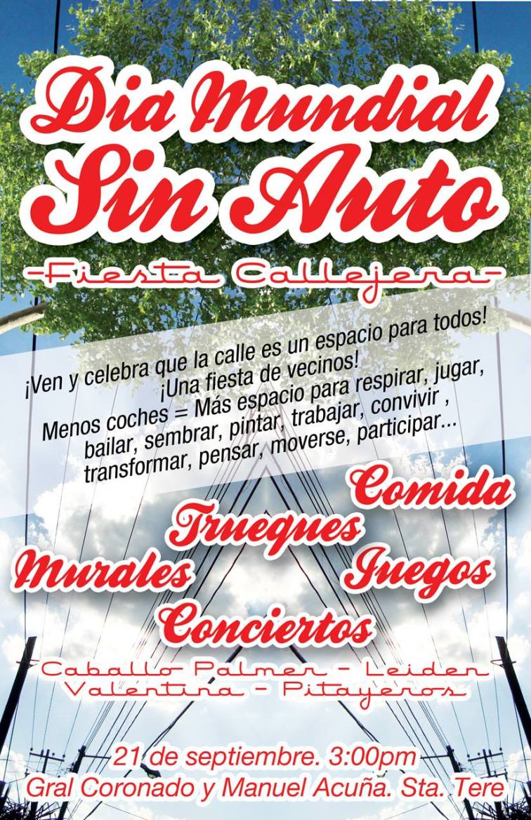 Cartel Dia Mundial Sin Autos