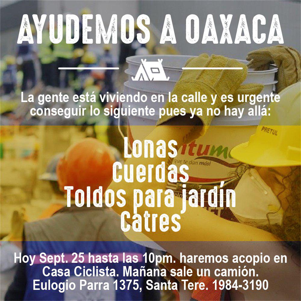 Ayudemos a Oaxaca