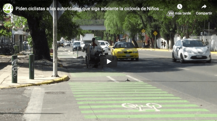 Piden ciclistas a las autoridades que siga adelante la ciclovía de Niños Héroes