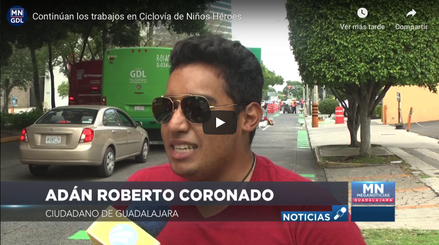Continúan los trabajos en Ciclovía de Niños&nbsp;Héroes