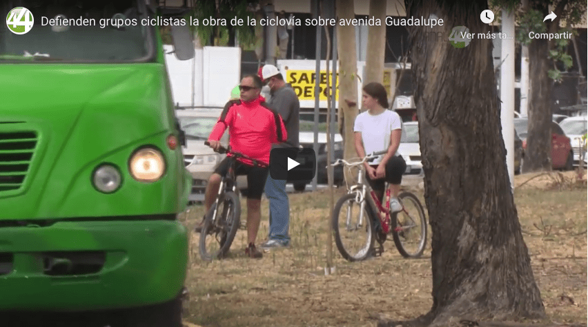 Defienden grupos ciclistas la obra de la ciclovía sobre avenida&nbsp;Guadalupe